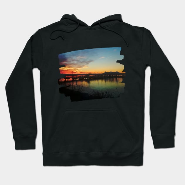 Beautiful photography of ocean and sunset sky landscape USA nature lovers Hoodie by BoogieCreates